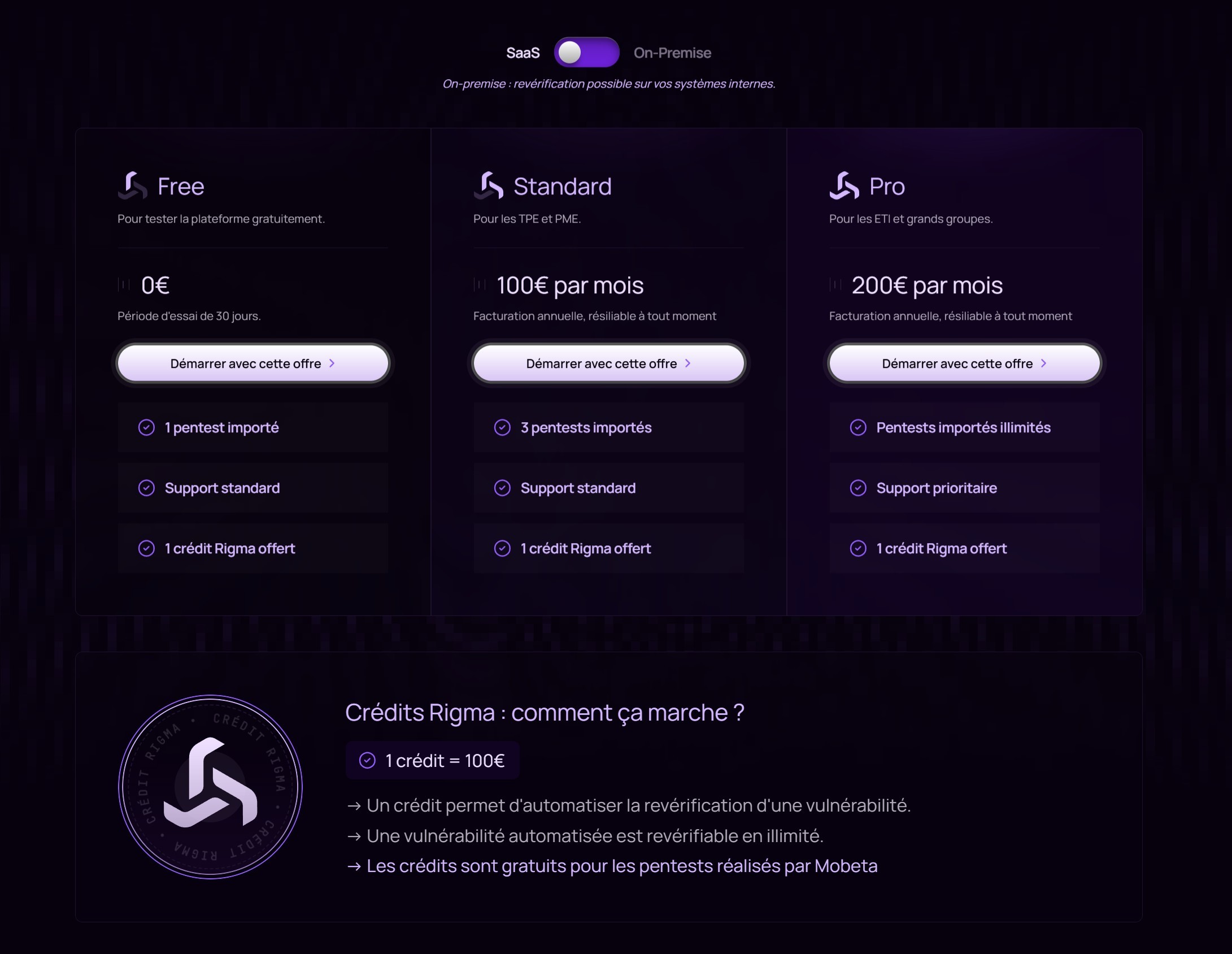 section pricing site rigma