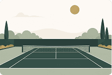 Tennis court illustration