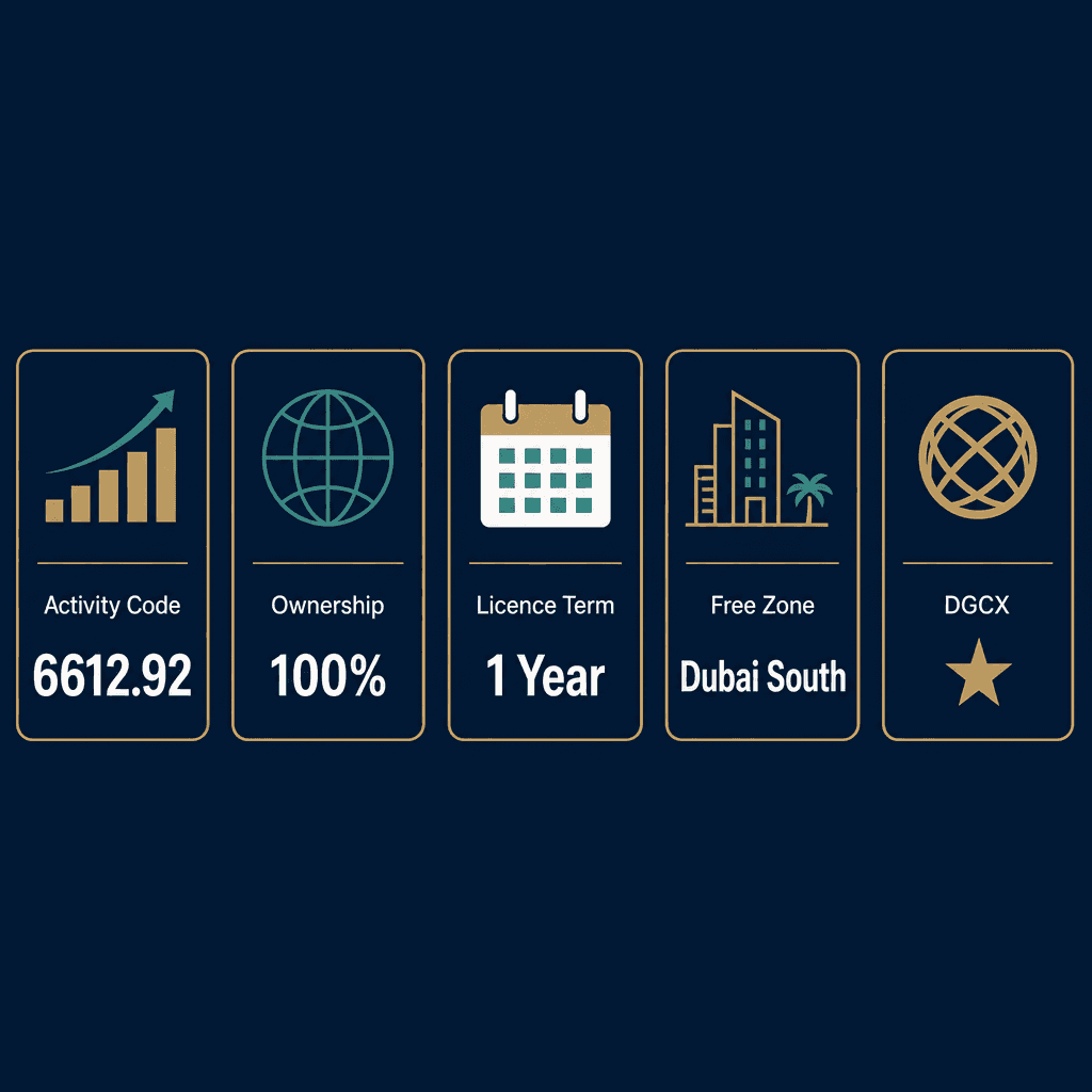 Infographic: Brokerage in Commodities Listed in Local Markets Business License in Dubai