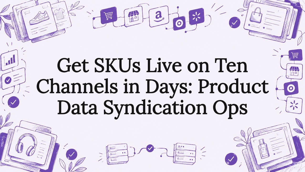 Get SKUs Live on Ten Channels in Days: Product Data Syndication Ops