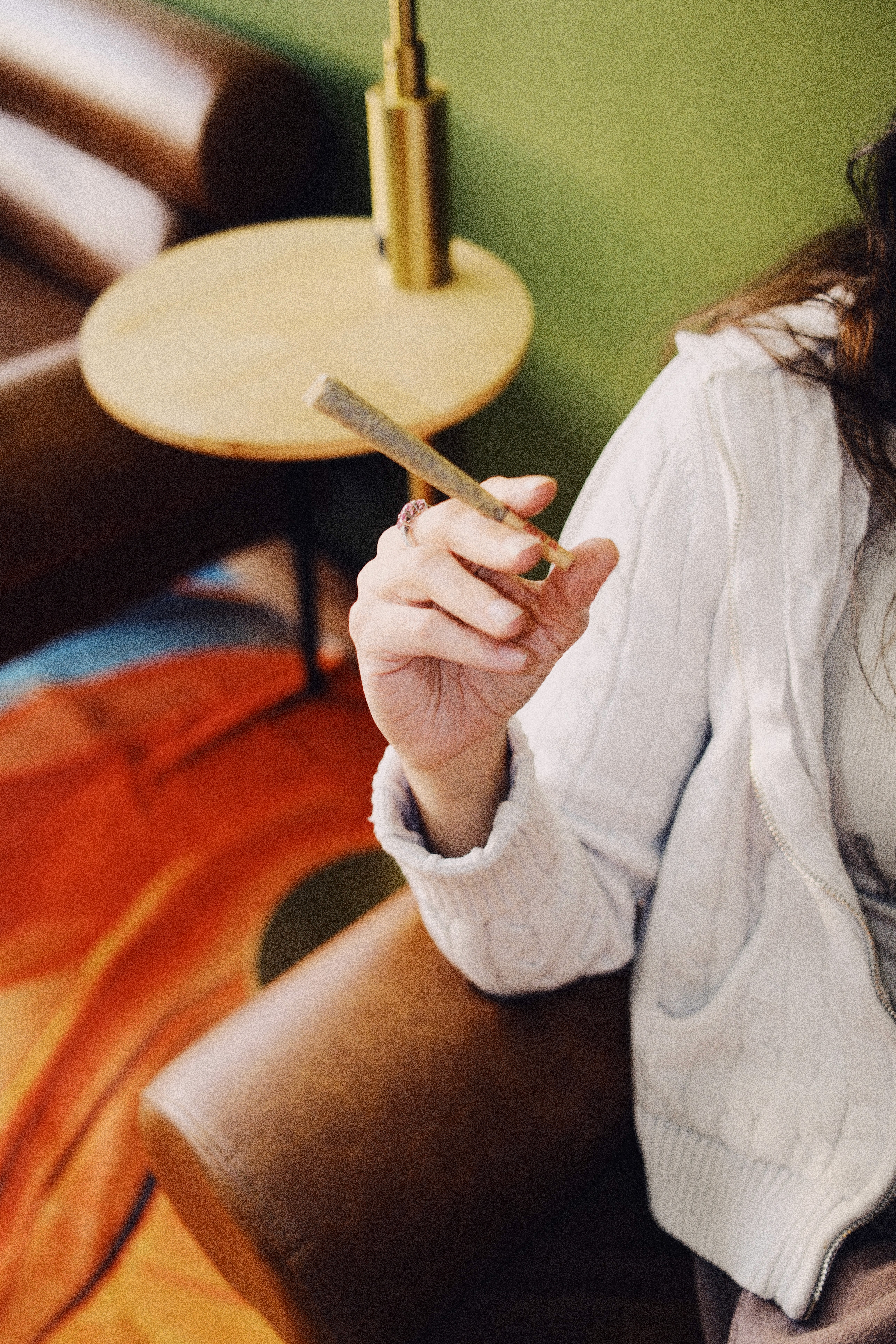 girl smoking joint at high hopes ict