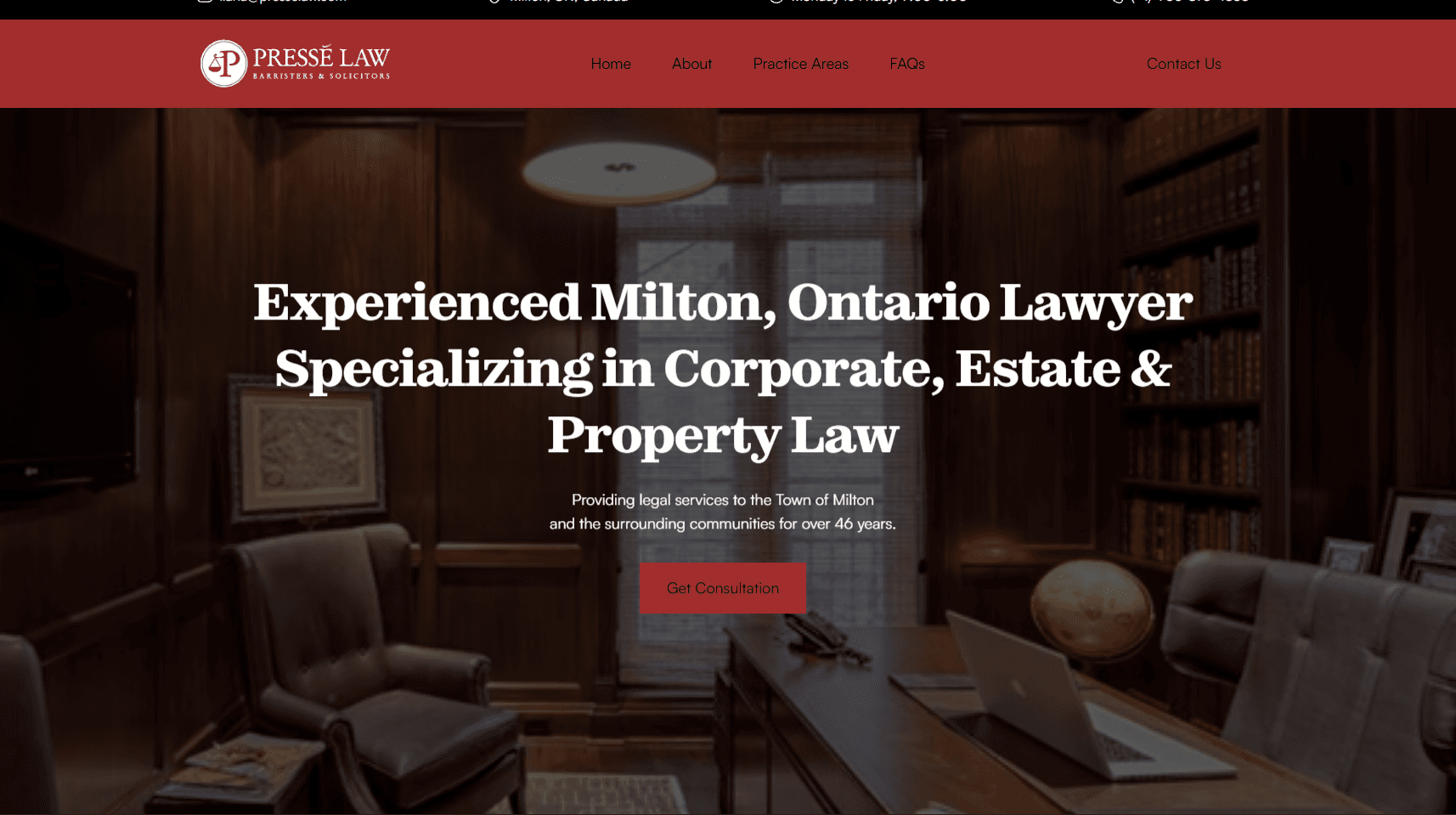 Example of mobile-friendly website built by DAWebDesigns