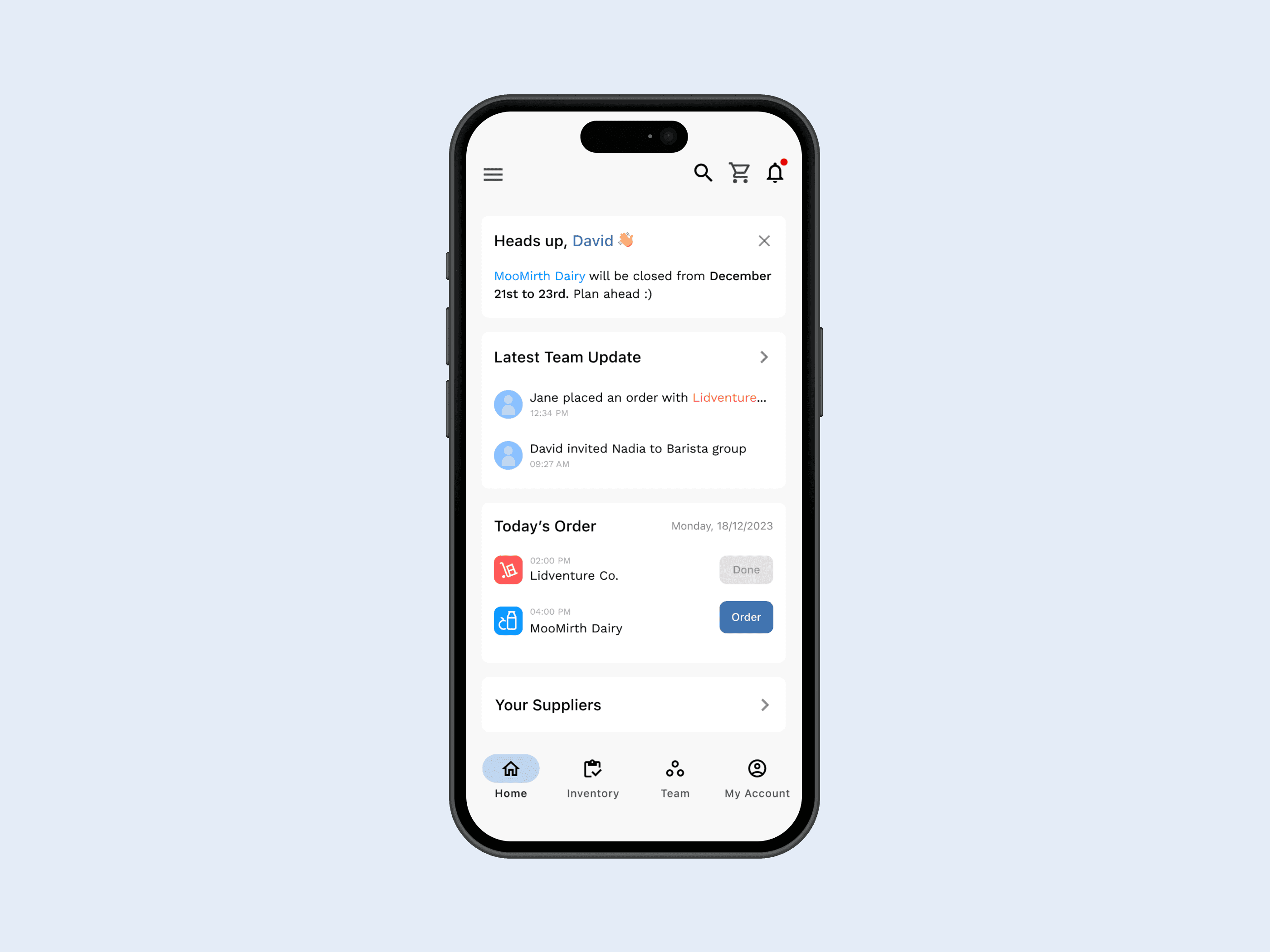 Screenshot of the Plody Project linking to the project details page.