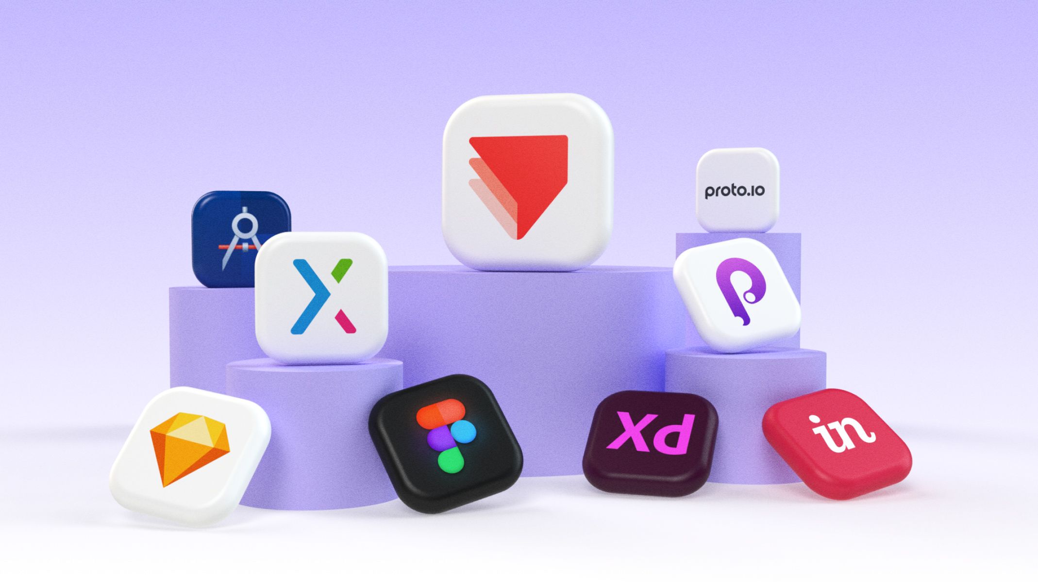 Screen showing different prototyping tool