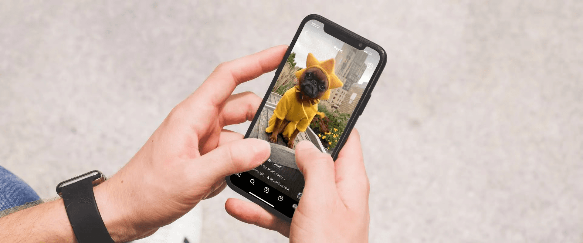 Person watching Instagram reels - Instagram Reels Content Ideas