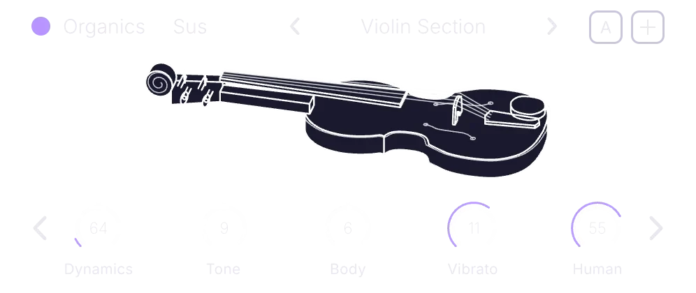 Organics engine: Violin Section