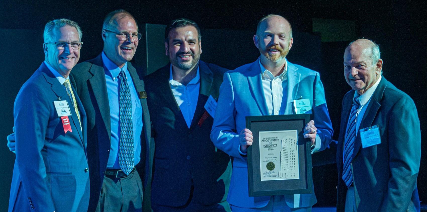 Anguleris CEO Benjamin Glunz Receives 2026 Elgin Mayor’s Award for Historic Preservation