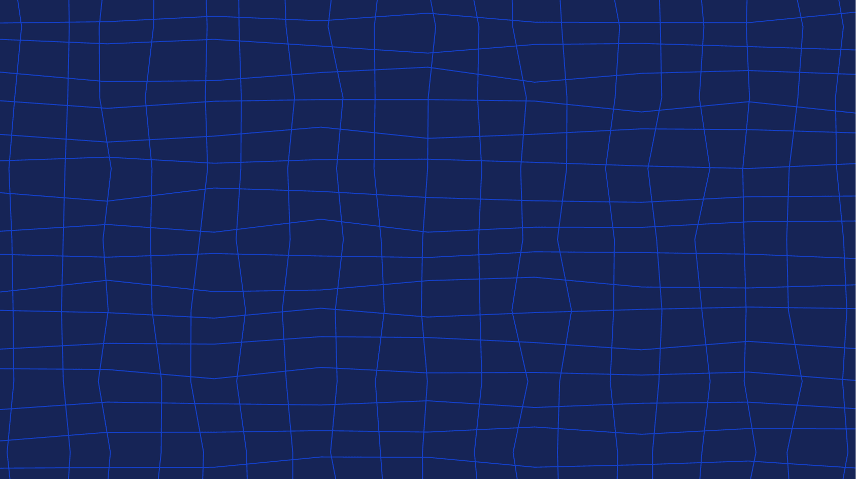 Solid Blue background with wavy grid pattern on it