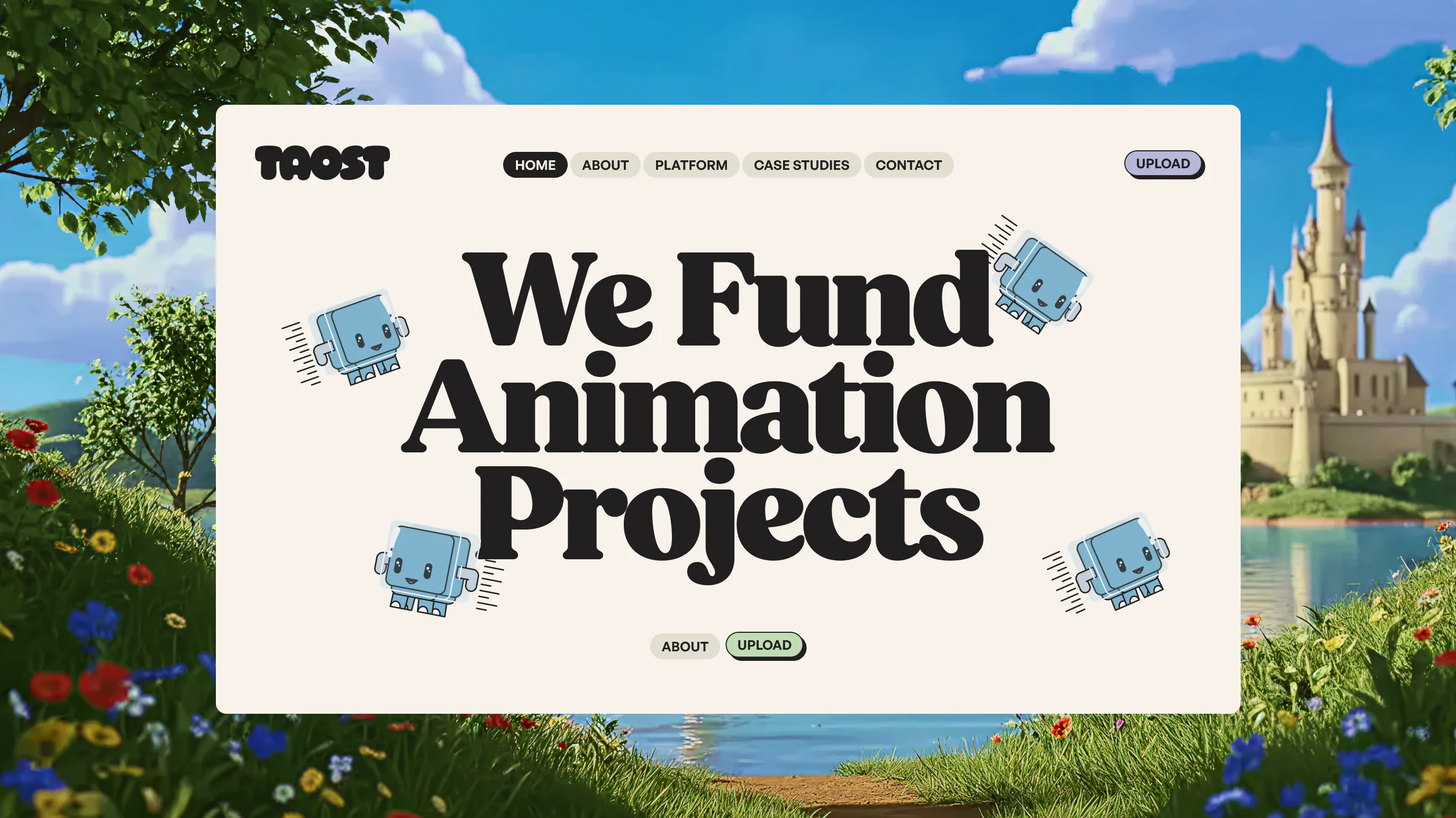 Man wearing VR glasses