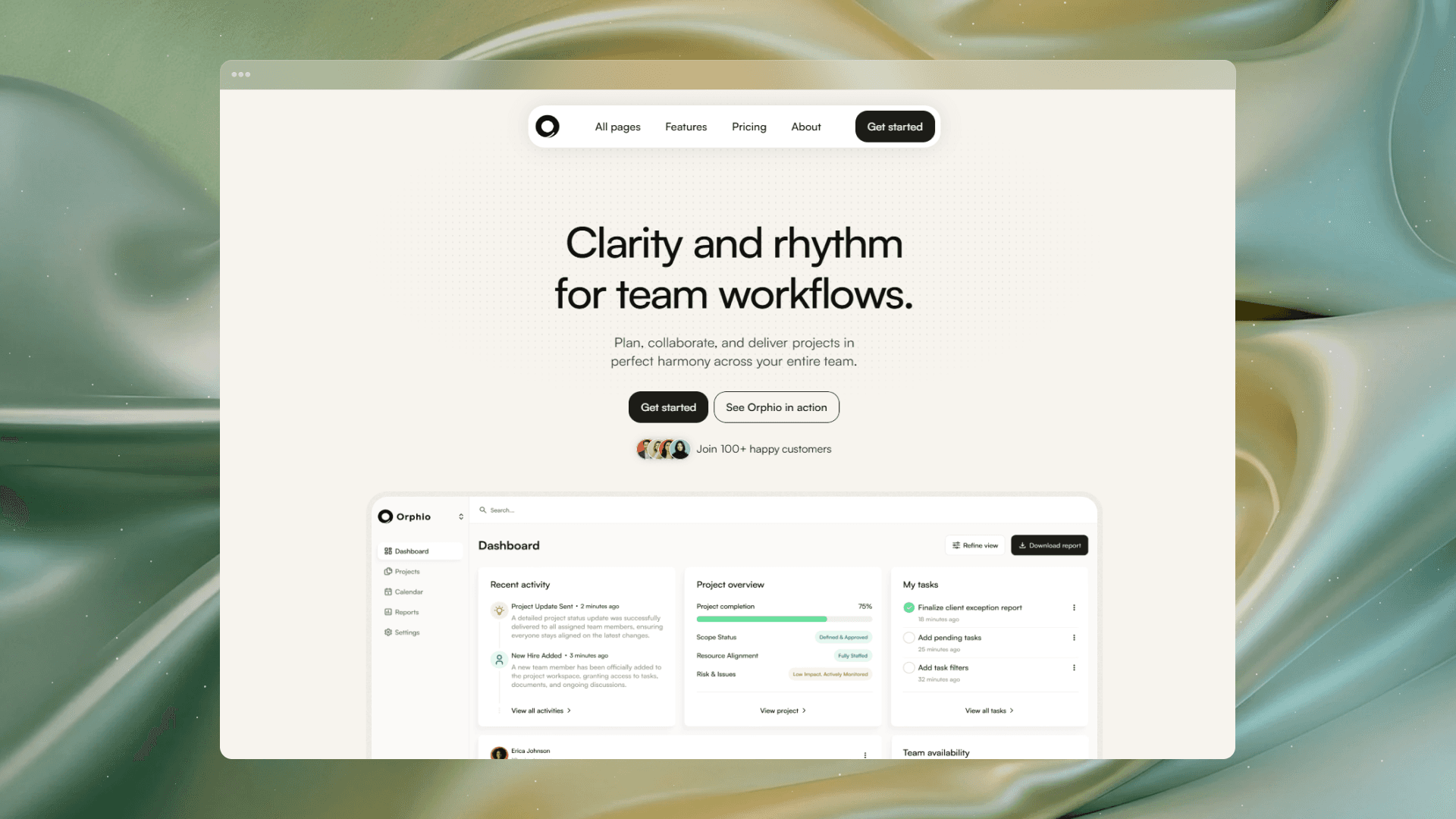 Image showcasing template Orphio