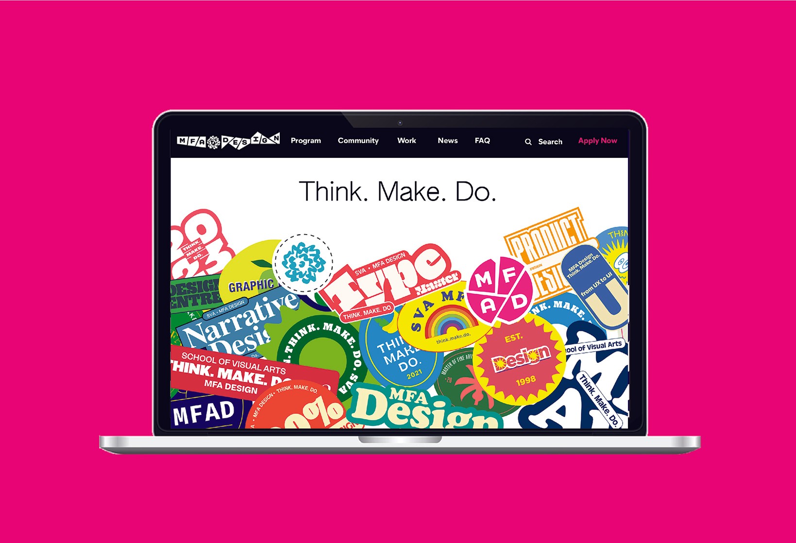 think. make. do. website screenshot