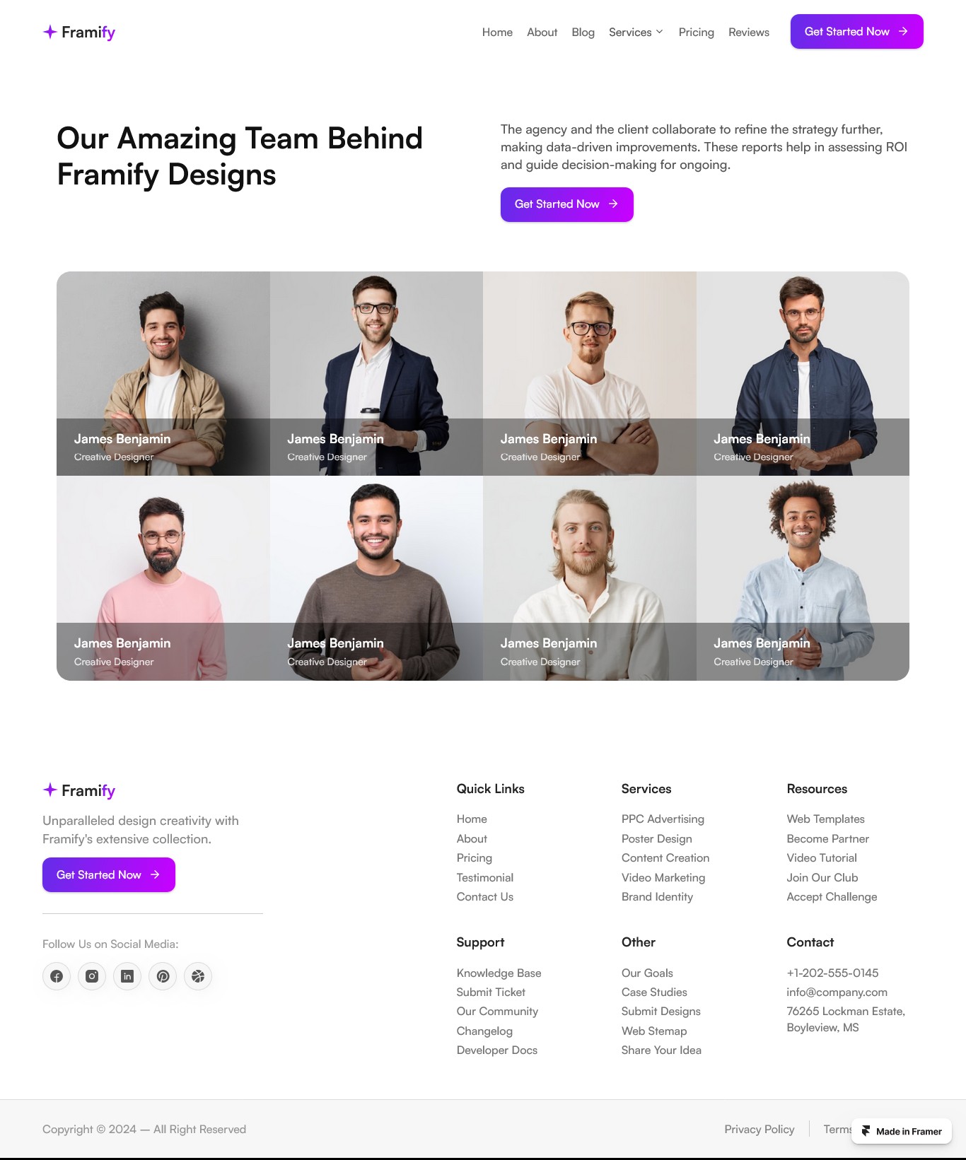 Framer Team Page v7