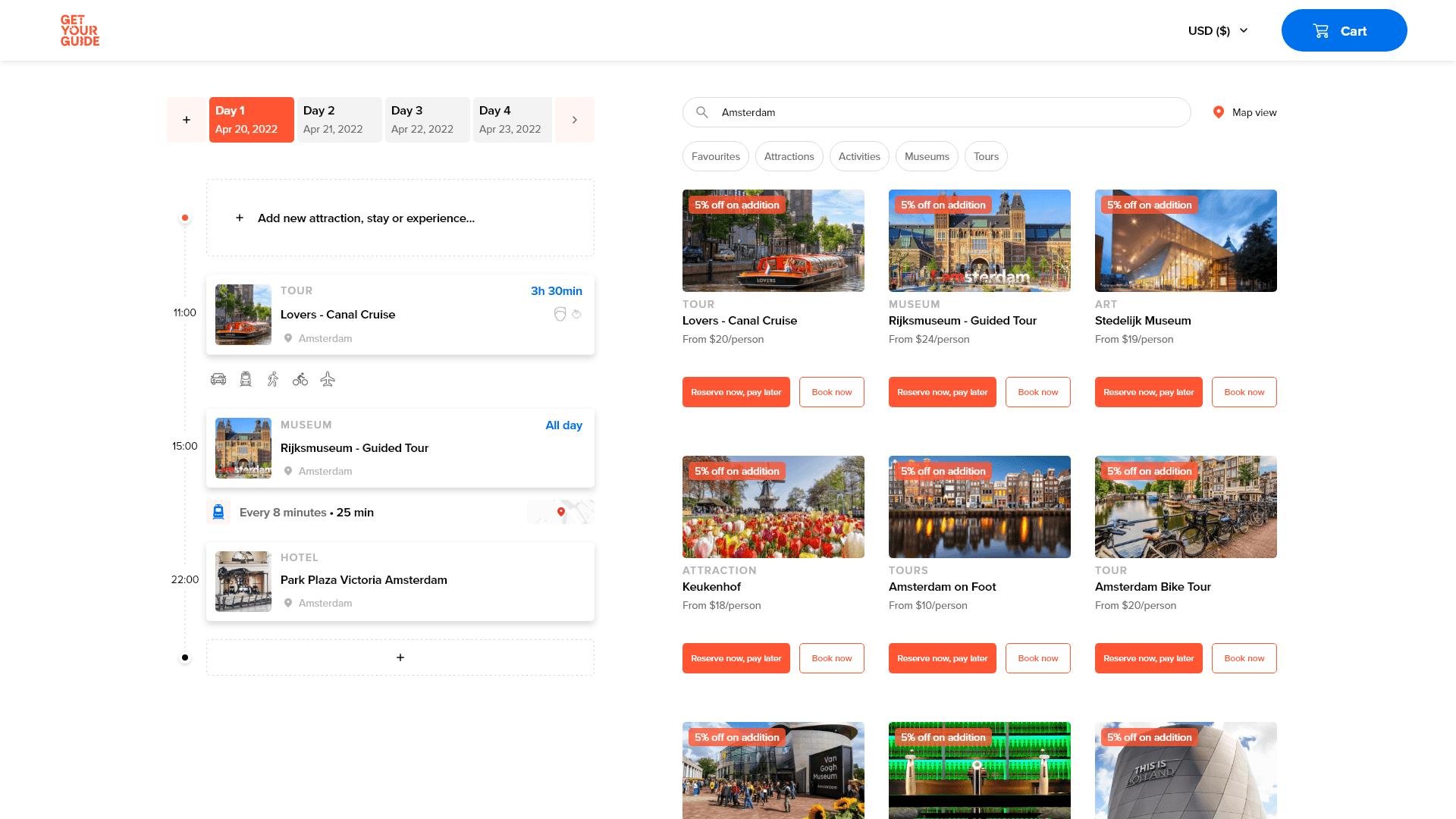 Three screens of the mobile app