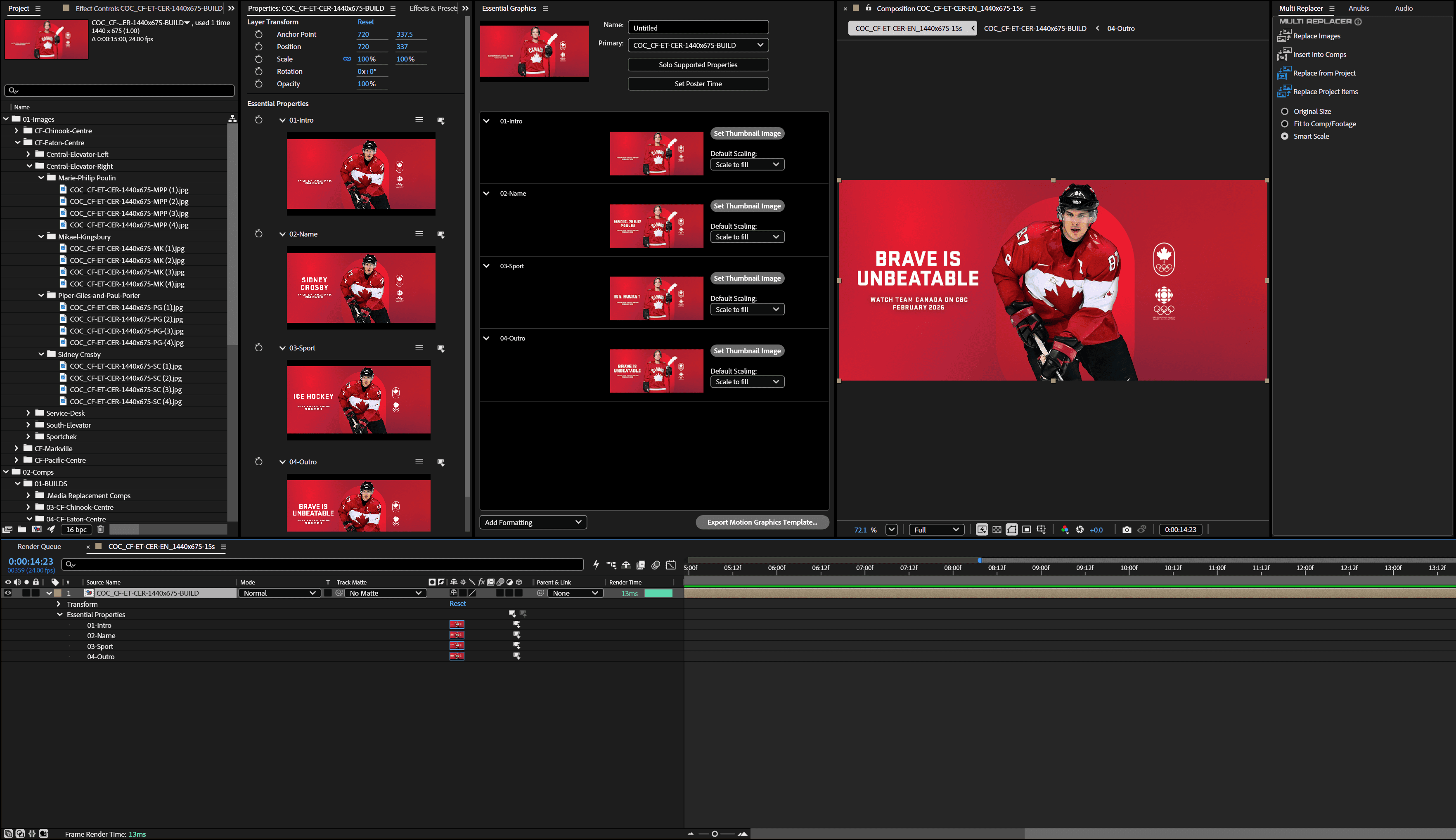 Opening frame in the hook of the video on storyboard.