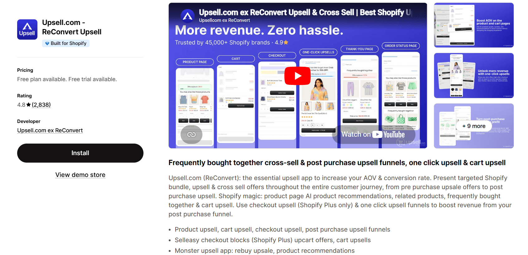 Upsell.com - Reconvert Upsell on the Shopify App Store