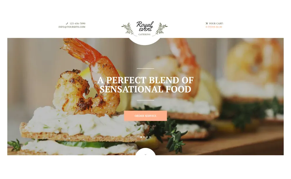 Catering Website Design