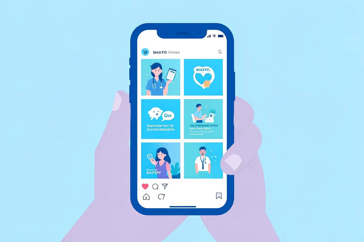 A social media feed displaying a medical practice's posts.