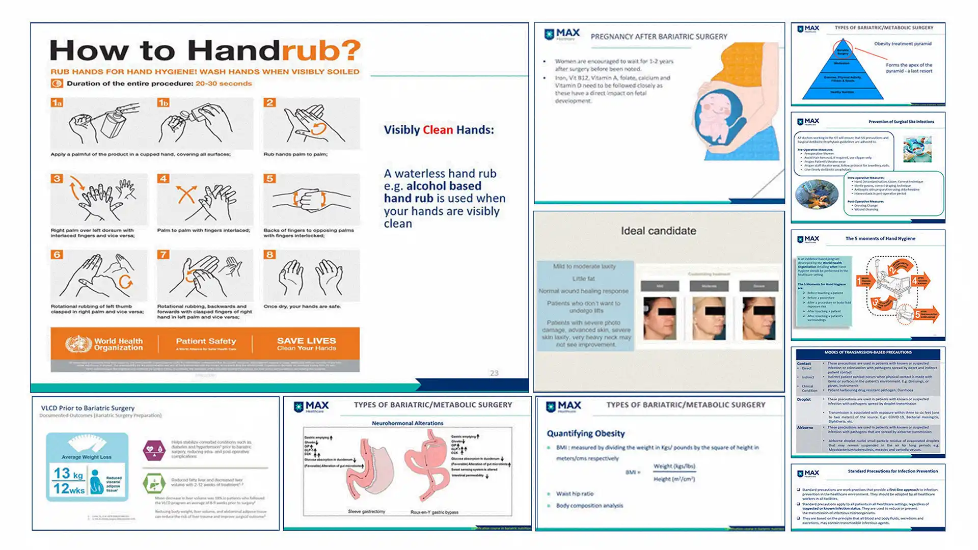 hospital training slide content