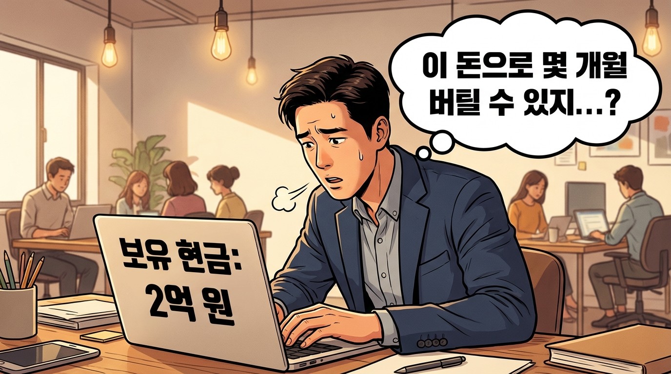 "이 돈으로 몇 개월 버틸 수 있지..?"