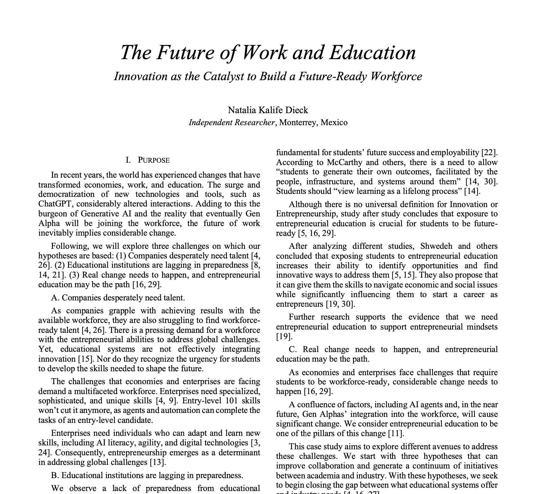 THC • The Future of Work and Education: Innovation as the Catalyst to Build a Future-Ready Workforce