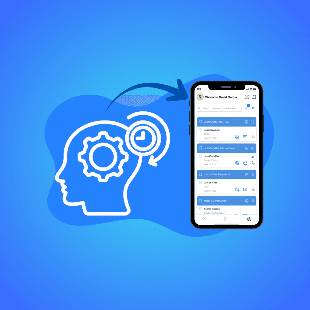 Habsy Business Card Manager Voice note, Note, All language support