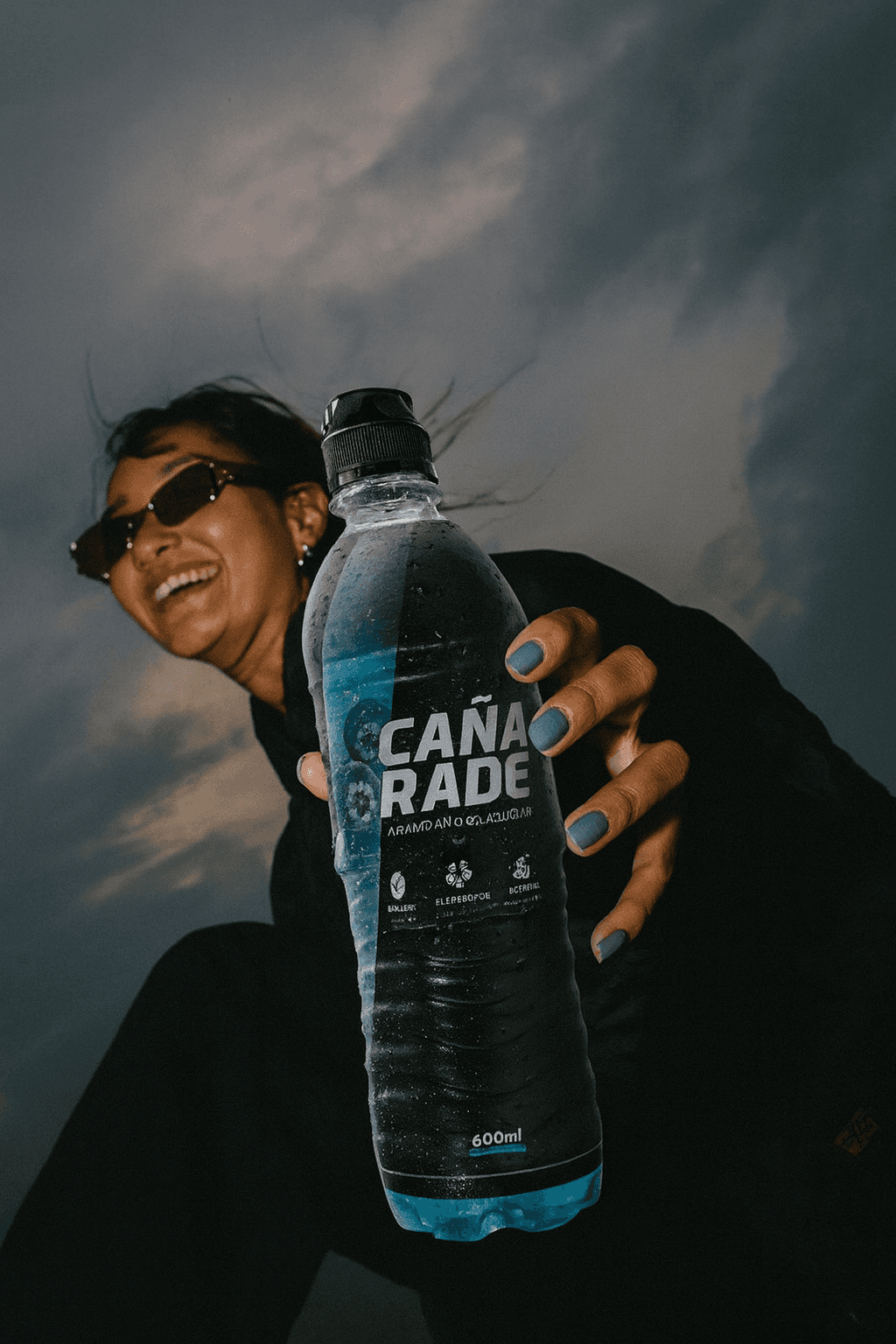 A black female model