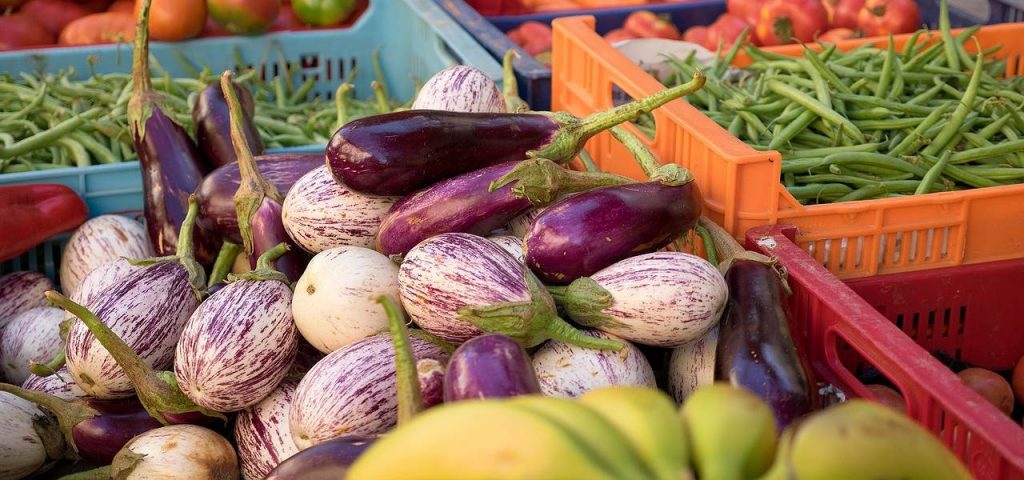 Melanzane e fagiolini