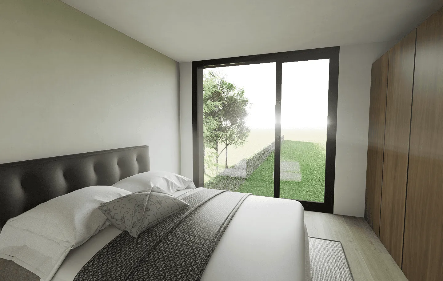 hub166 render slaapkamer