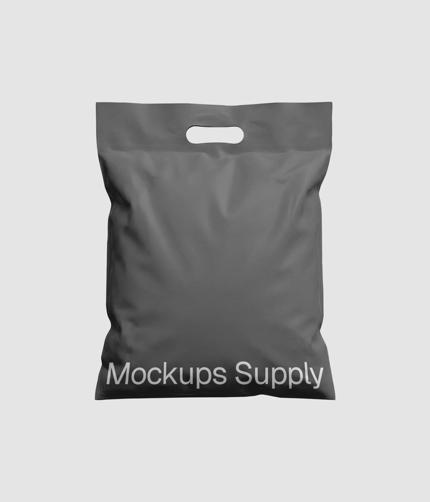 Plastic shopping bag mockup download on Mockups Supply