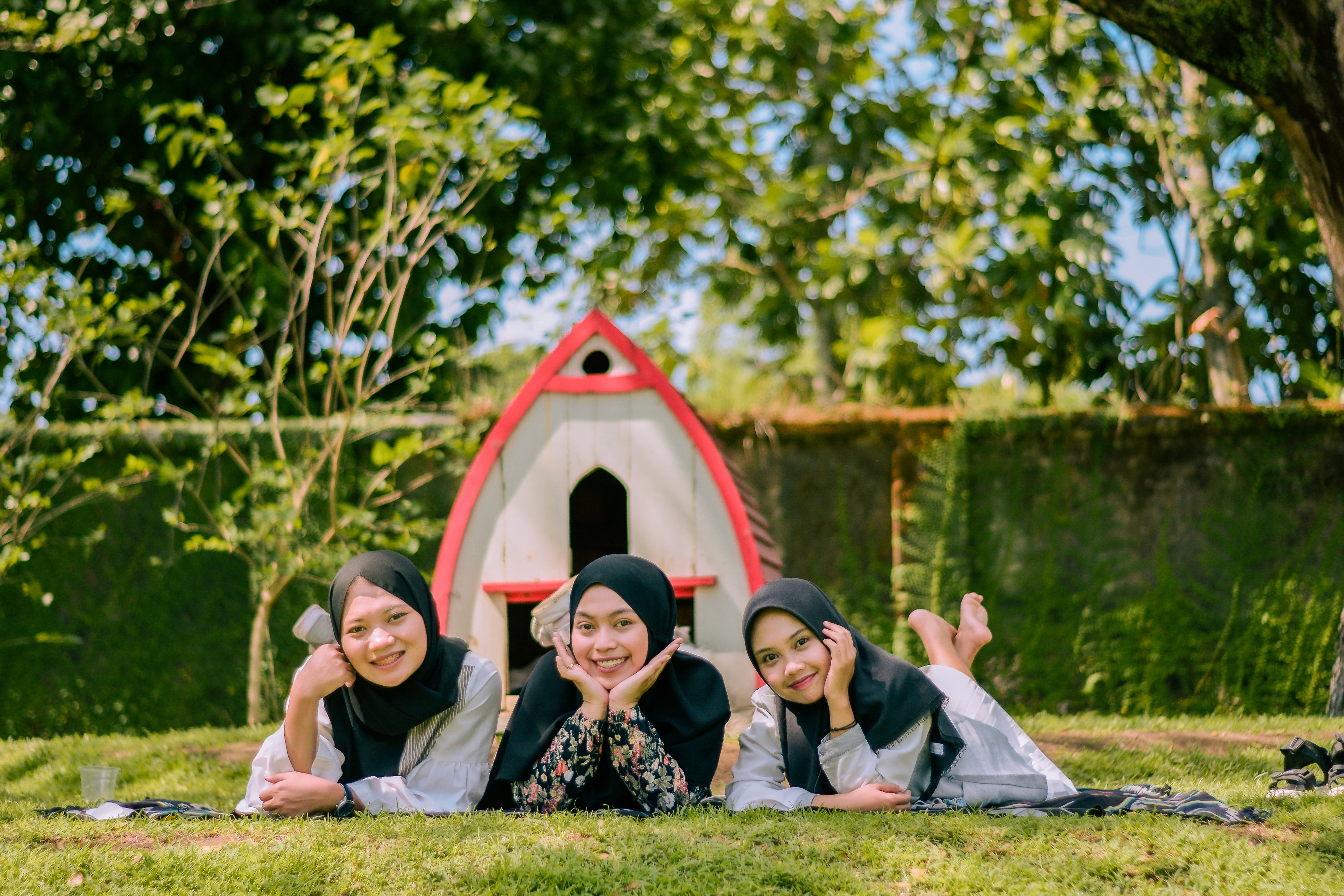 Julita, Silvy, Fira at Jember Mini Zoo