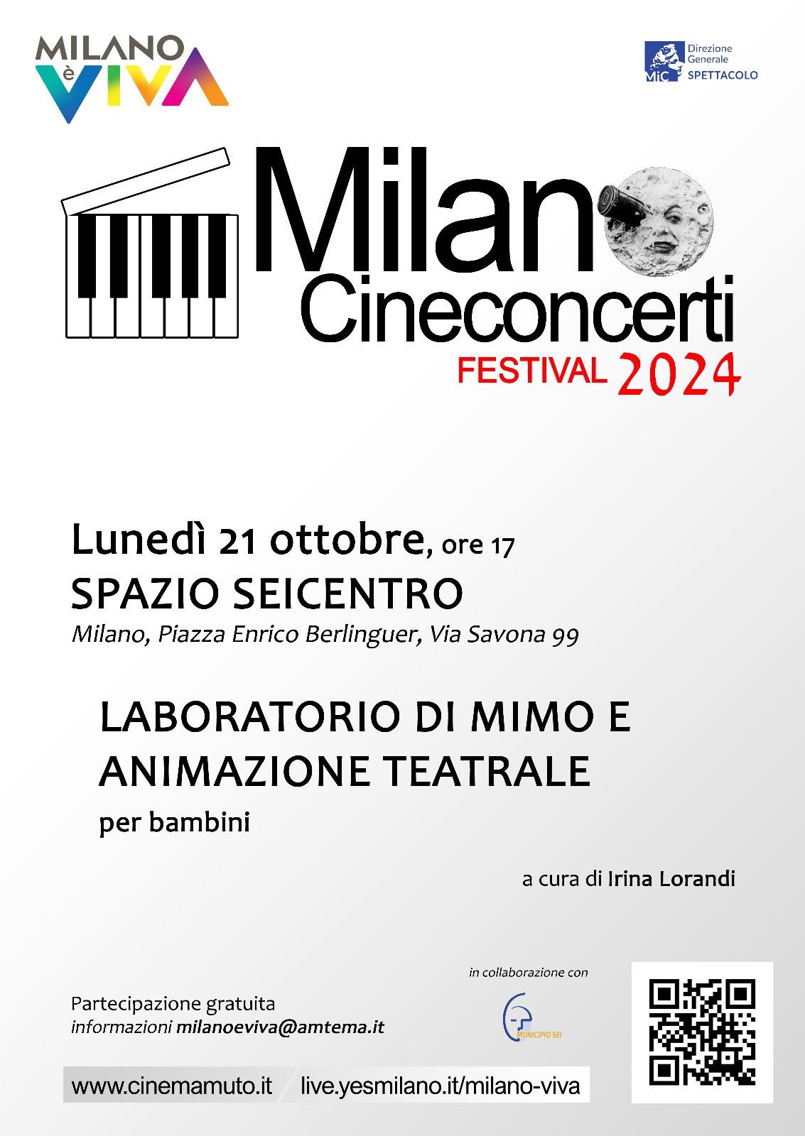 Municipio 6: LABORATORIO DI MIMO E ANIMAZIONE TEATRALE PER BAMBINI 