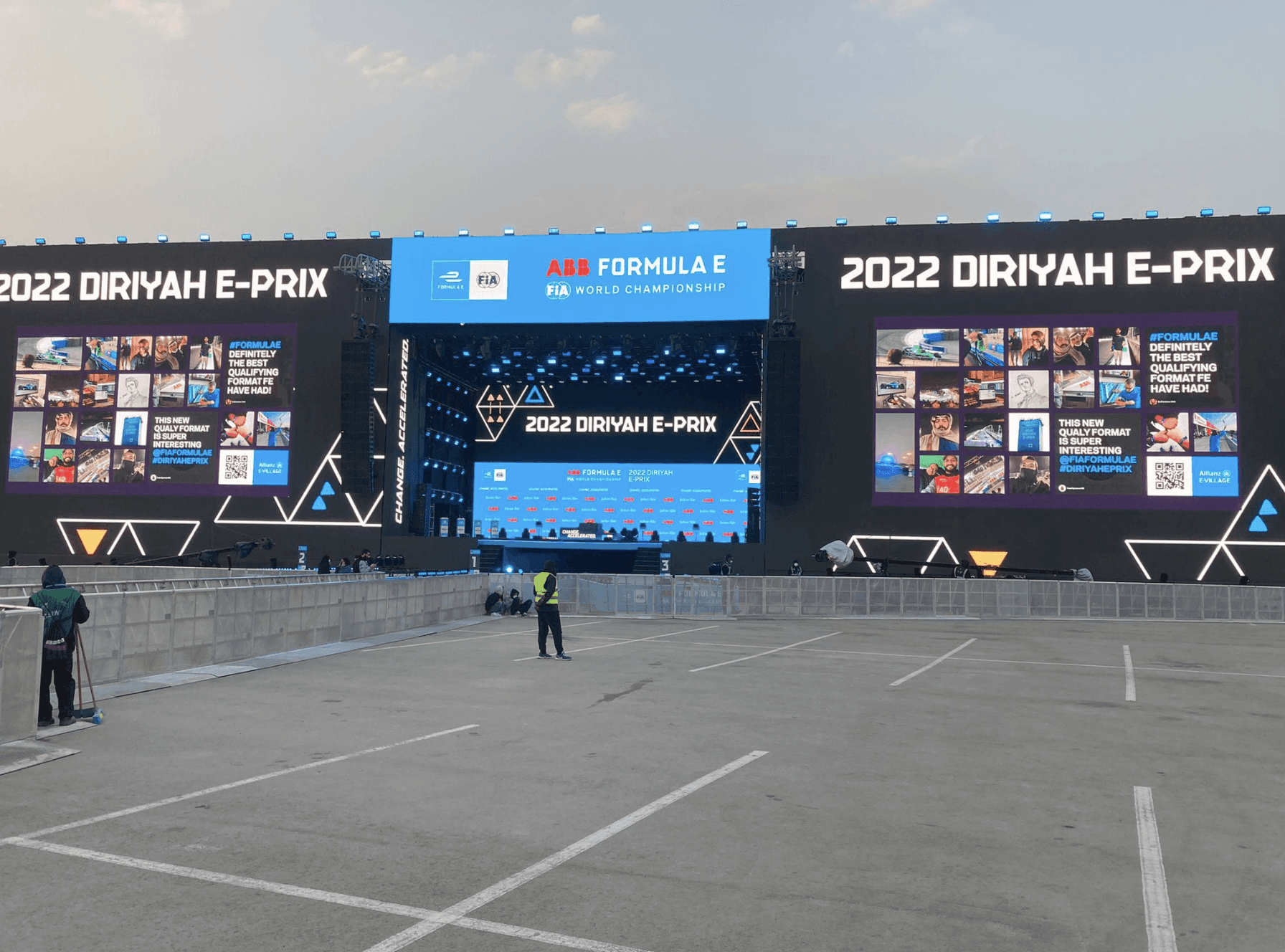 Formula E Allianz E-Village fan engagement screens powered by Amondo