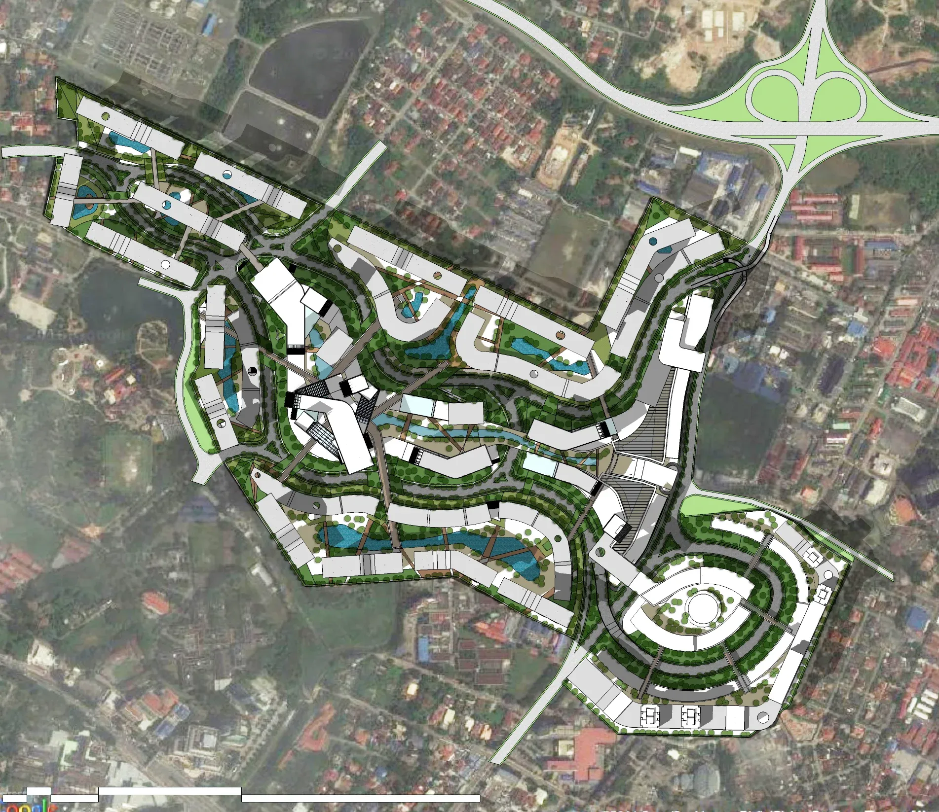 Architectural drawings of Cloud City Park project by Asima Architects