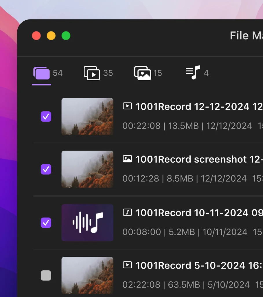 1001 record file management