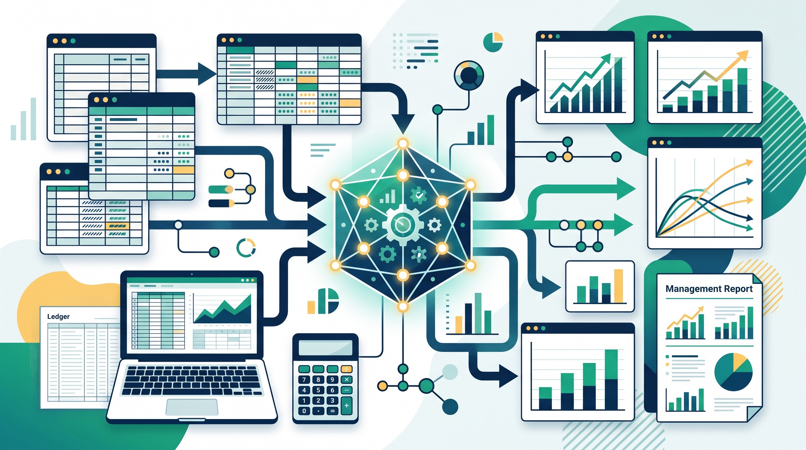 Spreadsheet-connected financial planning workflow