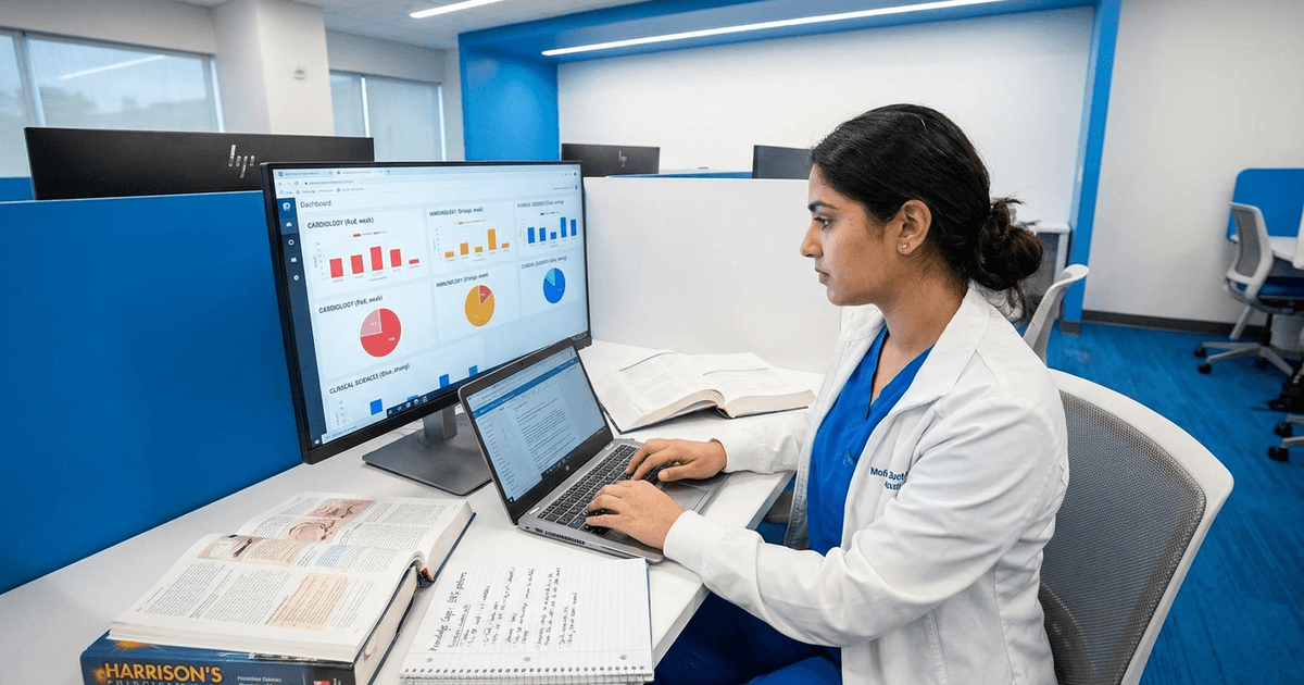 Cover: MRCP Part 1 Question Bank: Use Oncourse AI to Practice the Questions That Expose Weak Areas