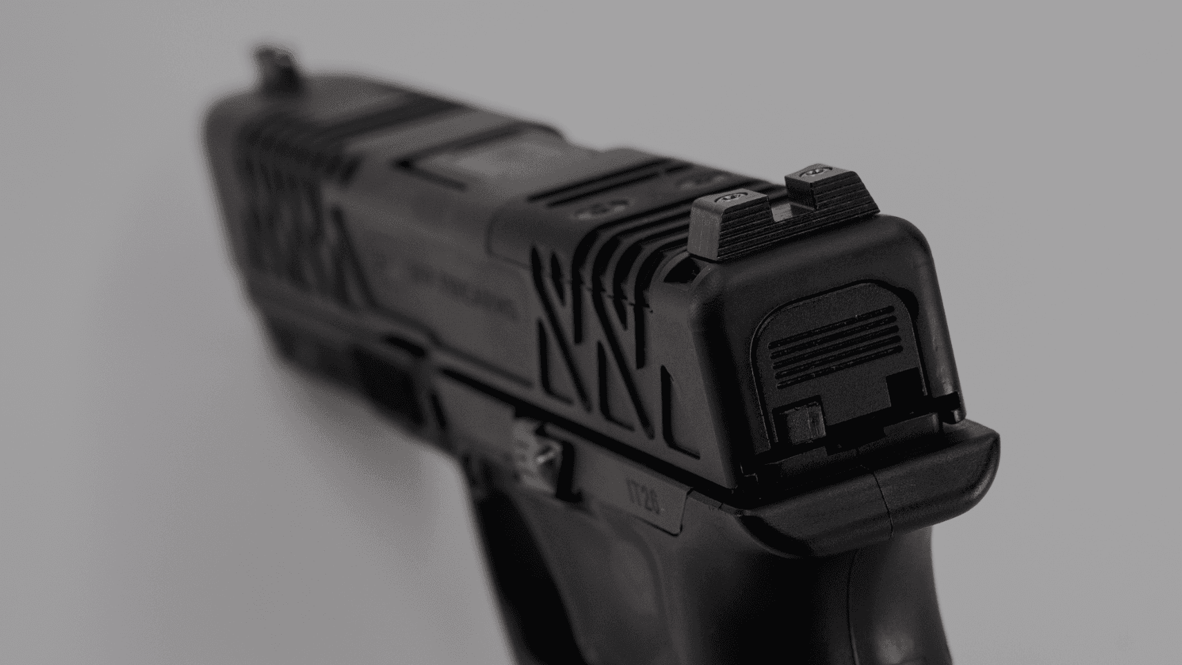 Agent 9mm Pistol · Fiber Optic closeup