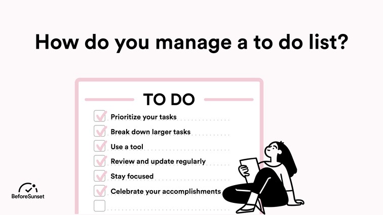 how do you manage a to do list