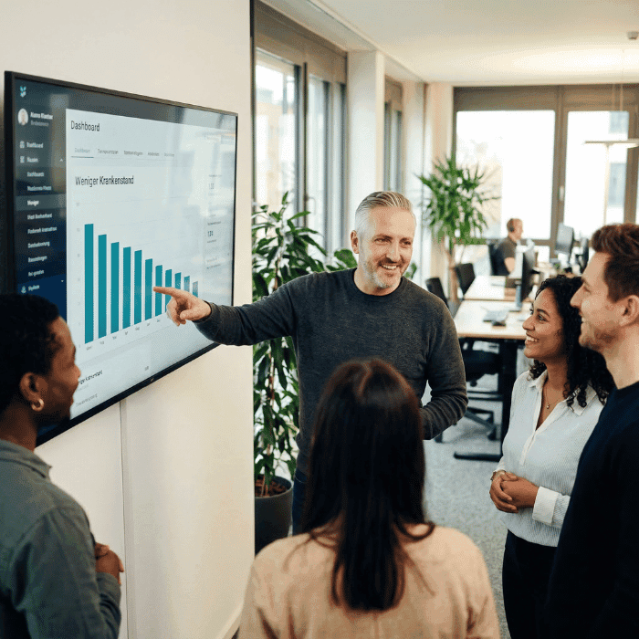 Hannes Weindorf präsentiert die messbaren Vorteile der bKV für Arbeitgeber