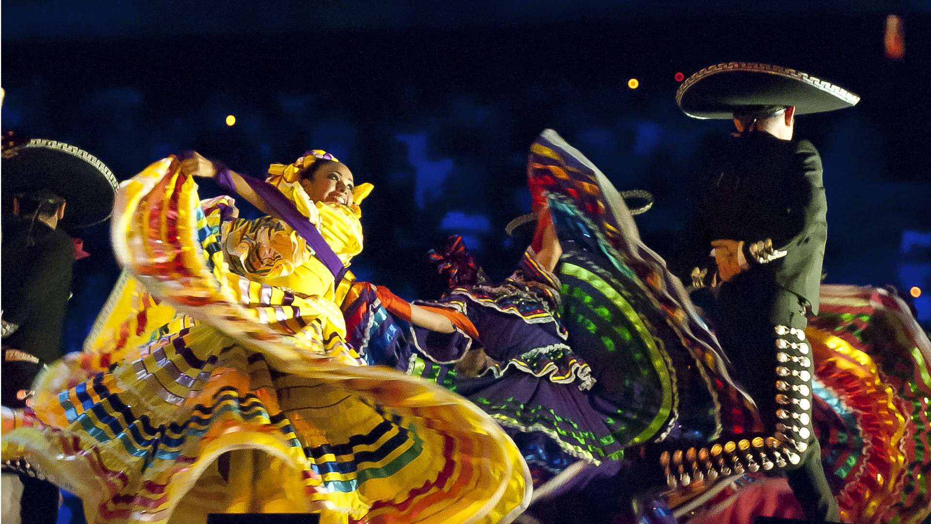 Cultural dancers perform at the Guadalajara Pan Am Games