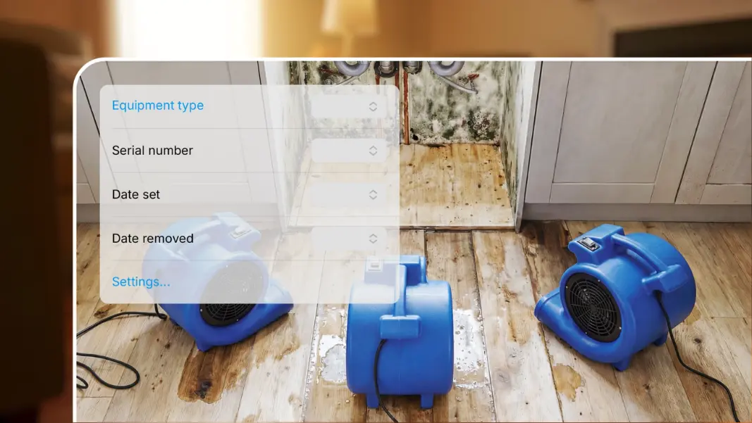 air movers dry out water damage