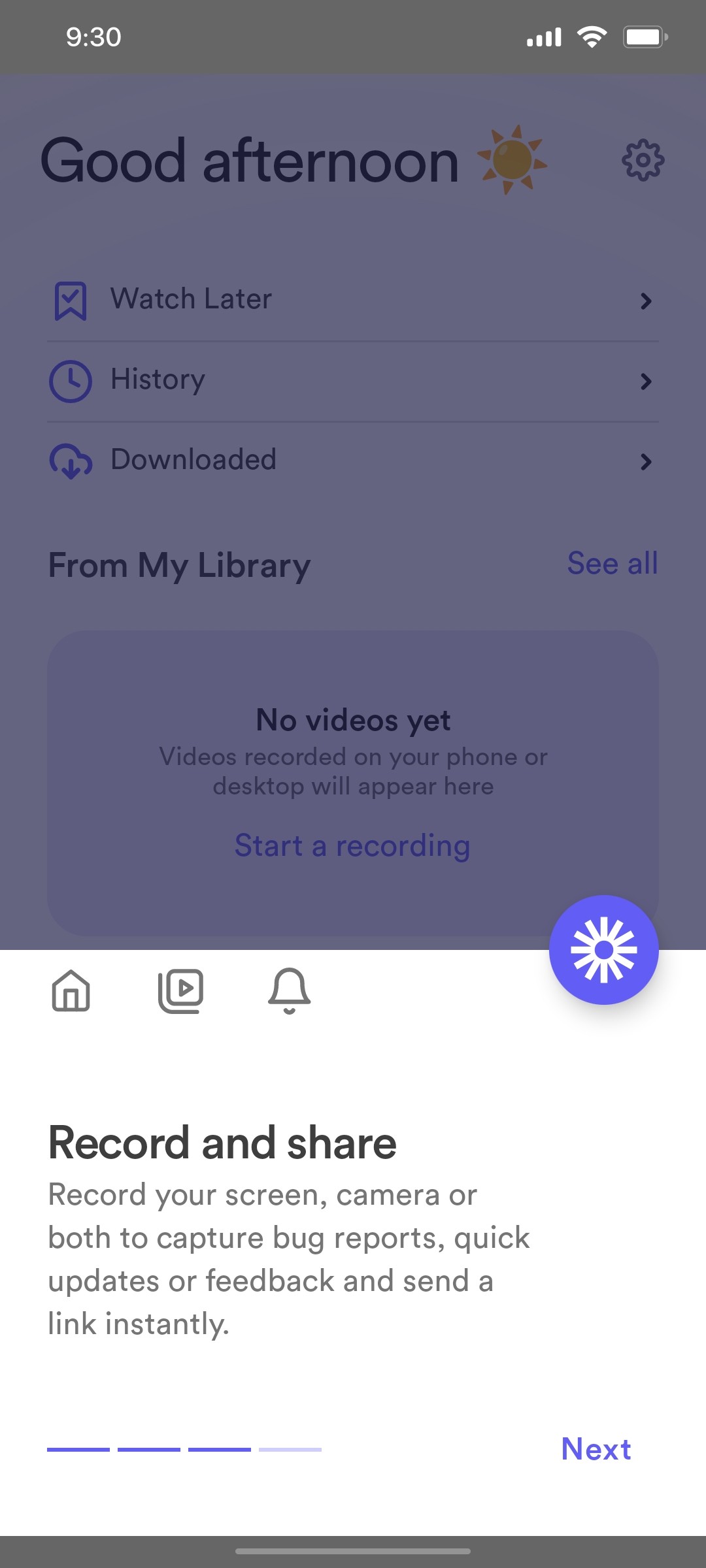 loom App Guide 4 screen