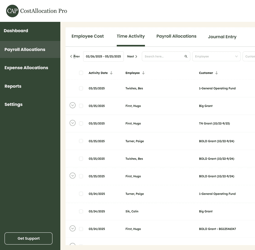 Interface panel