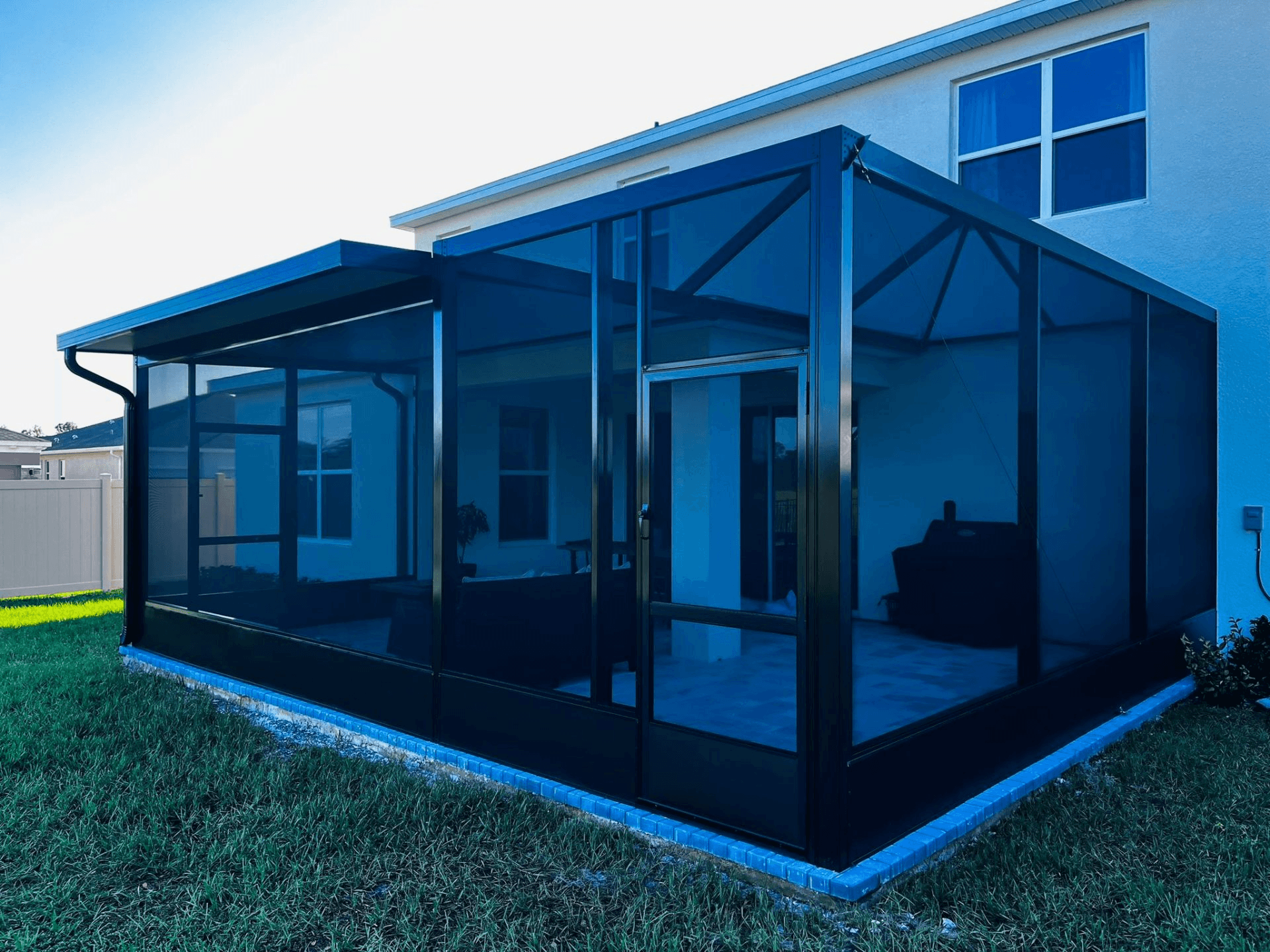 Pool Enclosure with Swimming Pool