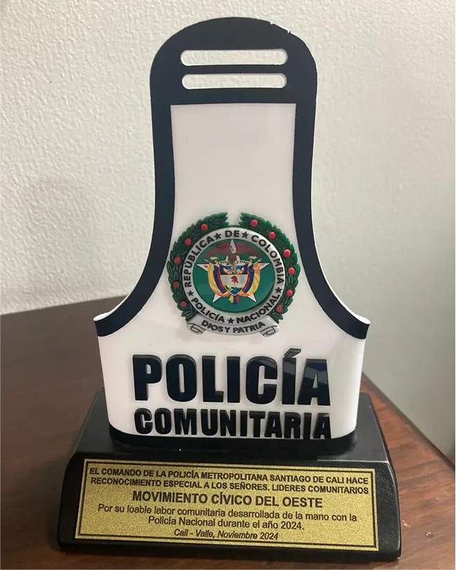 Aso Oeste - Reconocimiento Seguridad Cali