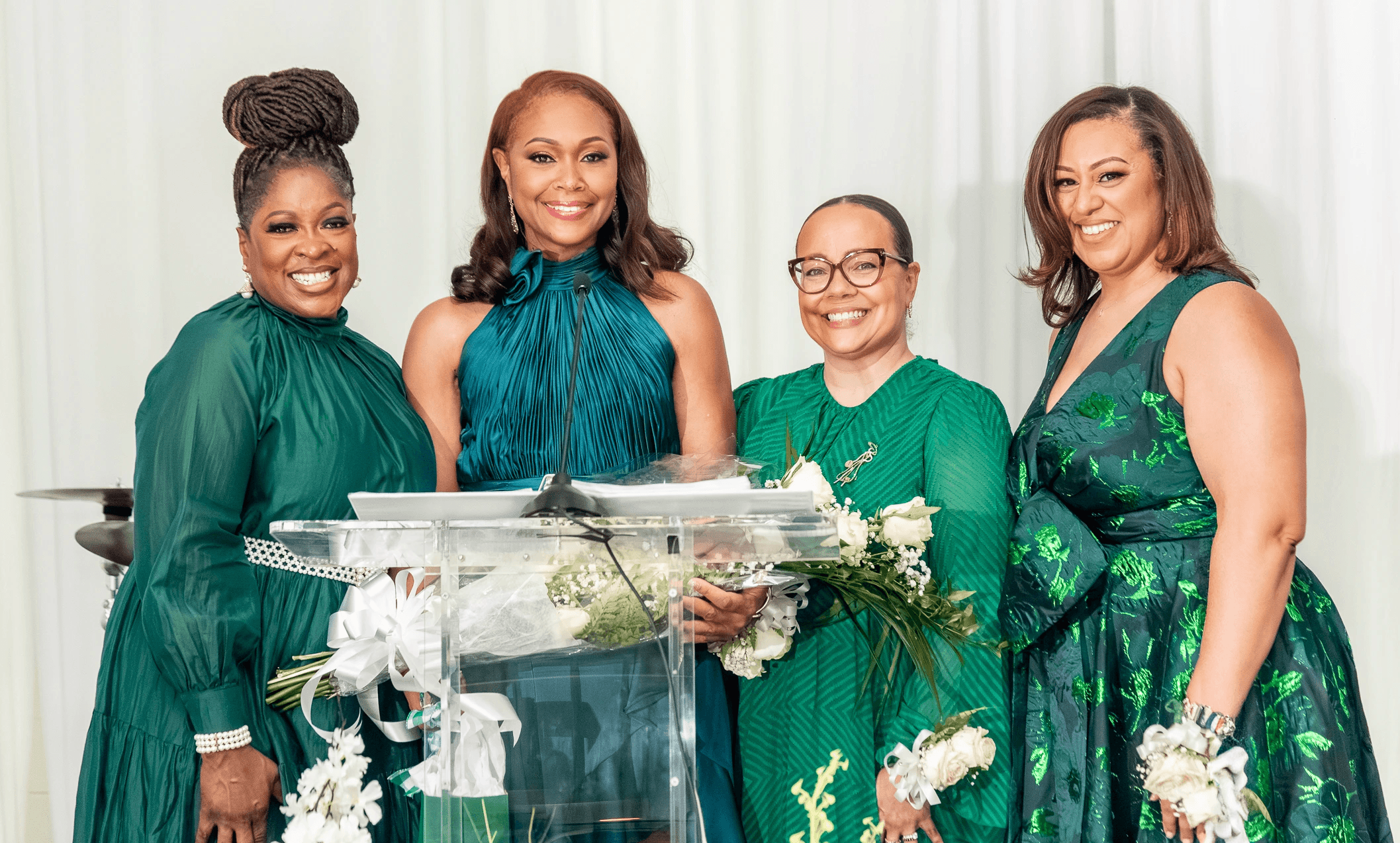 Greater Queens Chapter of the Links Inc President with Chapter Members