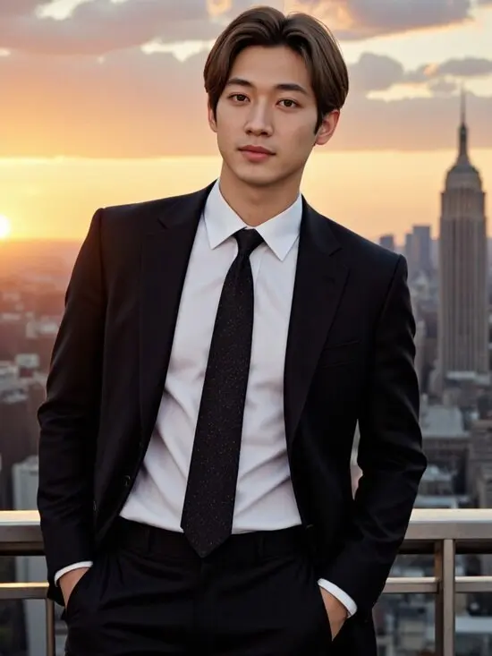 ai boy generator suit formal man stylish confident