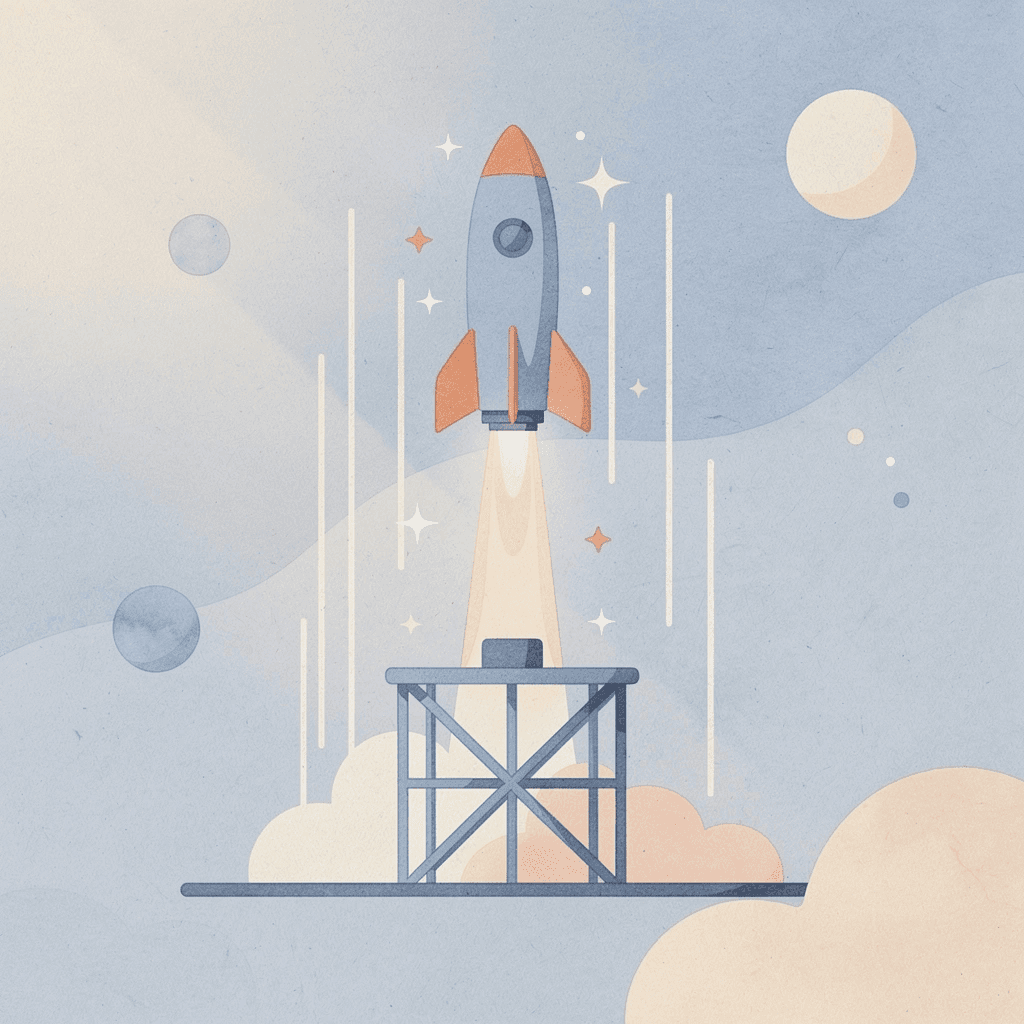 Launch scene showing designs transforming into professional apparel