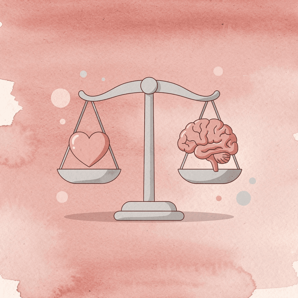 Balance scale comparing workout effort with recovery time