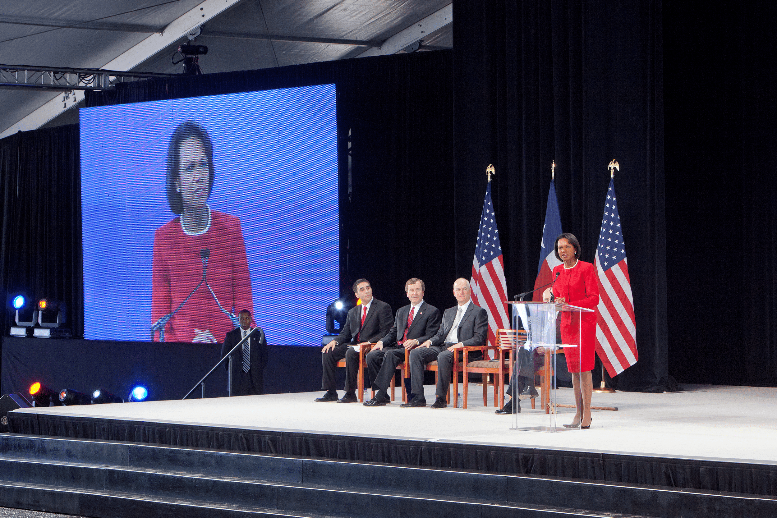 George W. Bush Presidential Center Groundbreaking with Condoleeza Rice